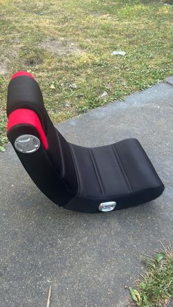 X Rocker Gaming Chair w/ Built-In Speakers – Black & Red
