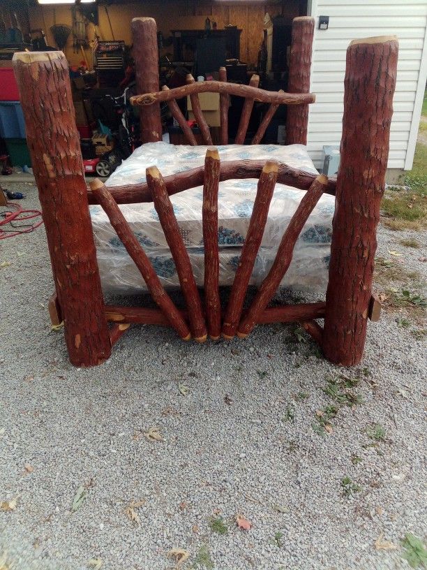 Full Size Log Cabin Bed Frame for Sale in Mount Vernon, OH OfferUp