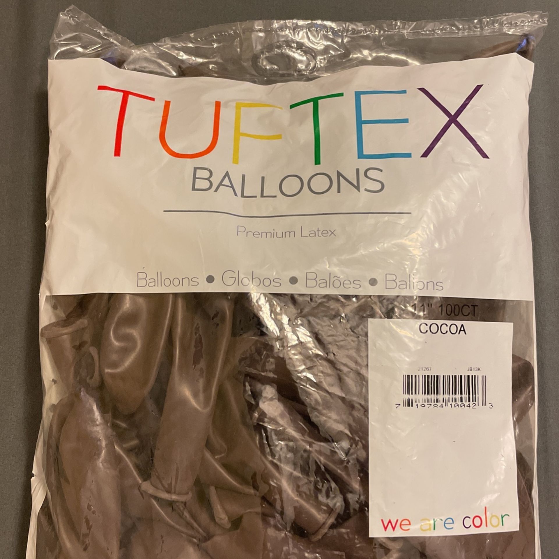 TUFTEX - Balloons, 11” Cocoa