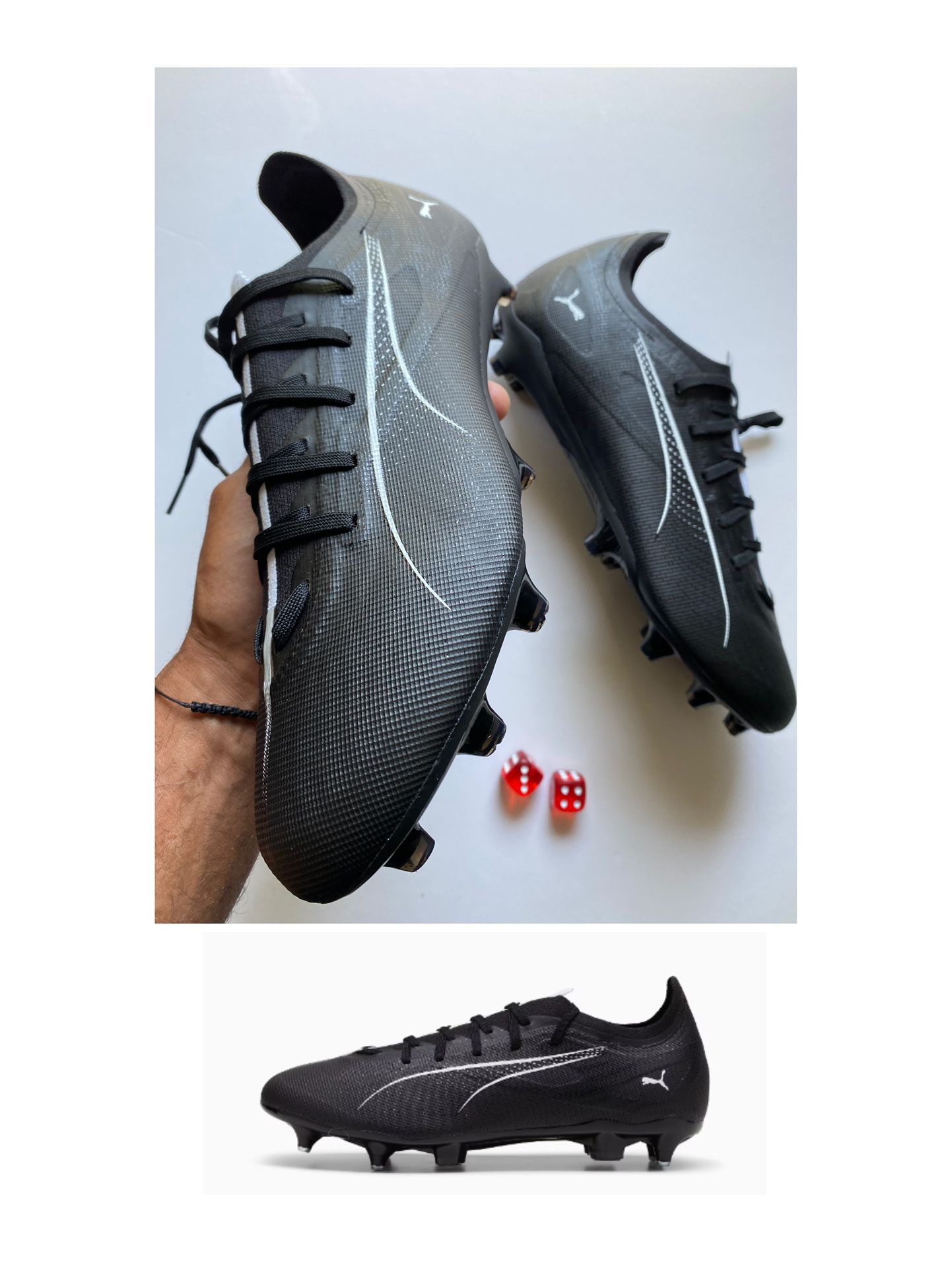 Puma Ultra 5 Match FG/MG soccer cleats black Men’s sz 10 NEW NO Box!