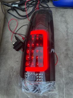 88-98 Chevy Silverado Tahoe Smoke Black LED Tail Lights