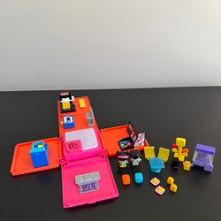 Mattel My Mini MixieQ's Neon Arcade Playset DWB70 Near Complete 2015