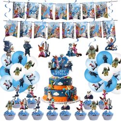 Zootopia Kids Birthday Party Supplies Set