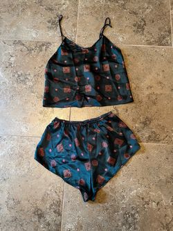 Pajama Set, 2 Piece Lingerie Sleepwear, Medium