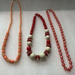 Vintage Bead Necklace For Summer