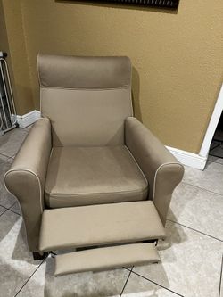 IKEA MUREN Recliner Beige Material… Very Sturdy And Compact…$155