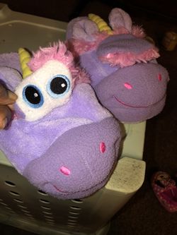 Stompeez Unusual. Unicorn Slippers size Med