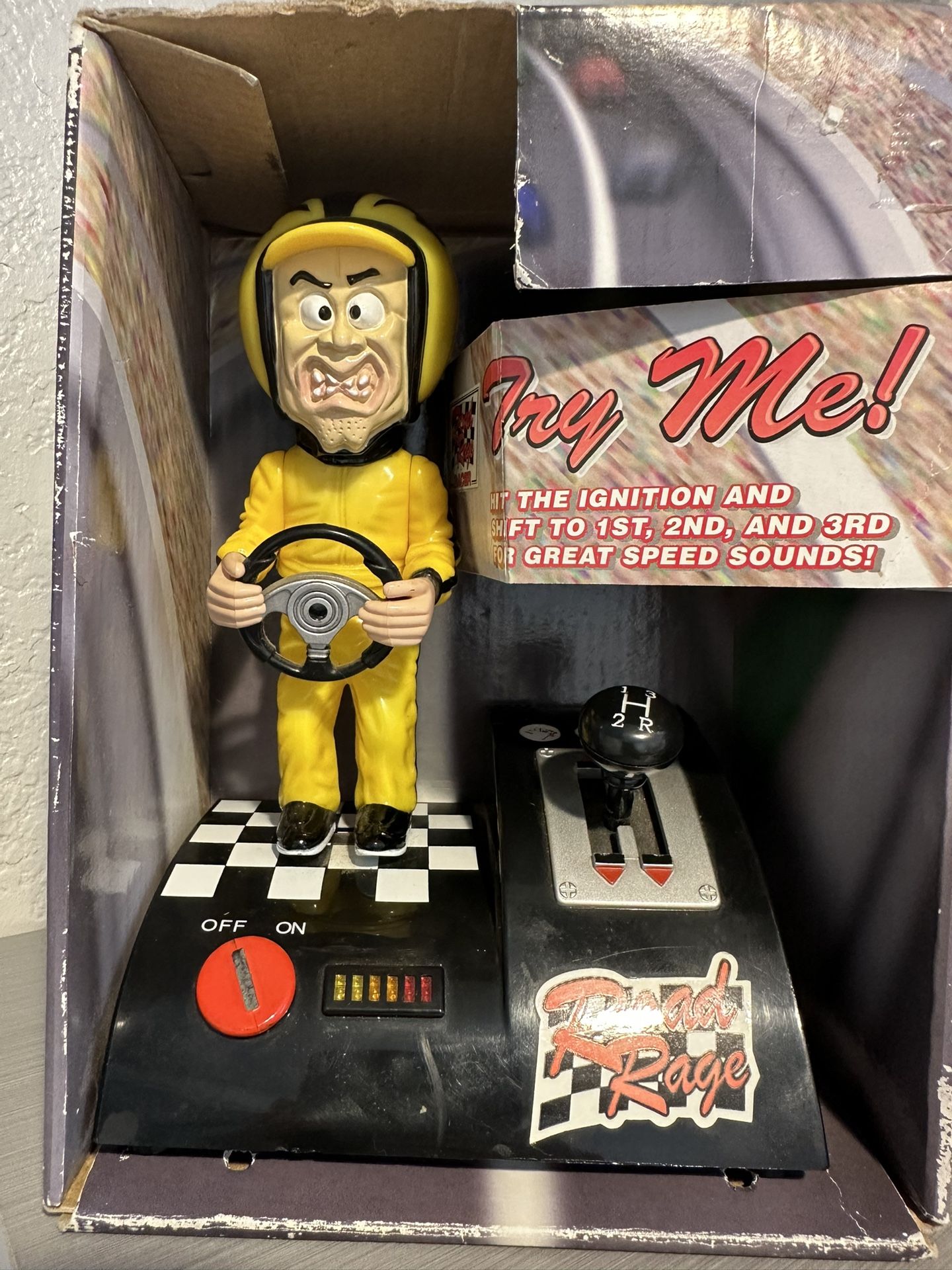 Gemmy Road Rage Racer Rare Yellow Guy 2007