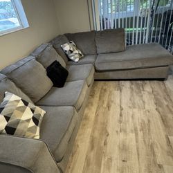 L Shape 2 Piece Sectional Couch