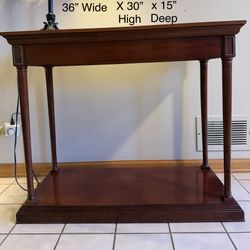 Console/foyer Wood Table