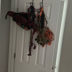 Selling Assortment Of Dog Accessories And Leashes And Walking Bags