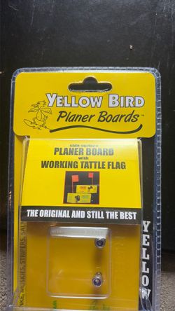 Yellow Bird Side Surface Planer Board with Tattle Flag