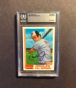 1982 Topps Traded #98T Cal Ripken Jr. Rookie Card w/ on card auto.Negotiable