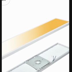 2 1x4 LED Flat Panel Light Flush Mount 2 Pack, 3000K/4000K/5000K Selectable, Ultra-Thin Surface Mount LED Ceiling Light for Kitchen, Triac Dimmable, B