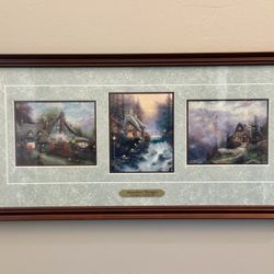 Thomas Kincade, Sweetheart Cottages - Framed Accent Print