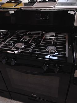 Estufa de gas negra Whirlpool