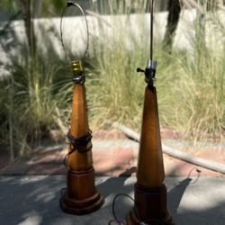 Wood Vintage Lamps