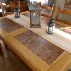 Oak Wood Dining Table 4 To 6 Seater