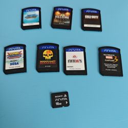 PS Vita games + 16GB Memory Card