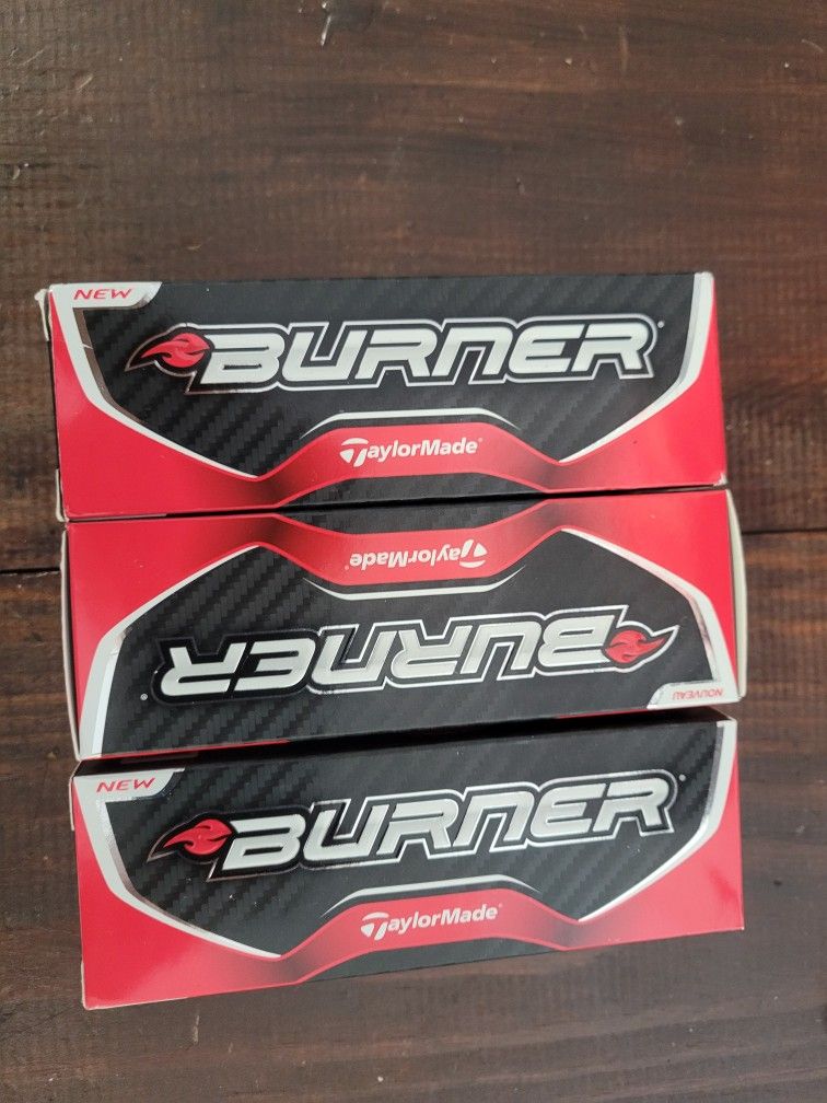 3 brand new sleeves of TaylorMade Burner golf balls