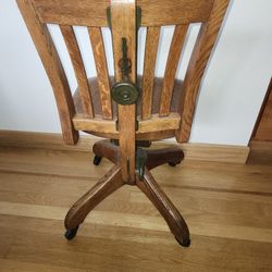 Wakefield 1905 Swiveling Oak Desk Chair Over $1,000 Online