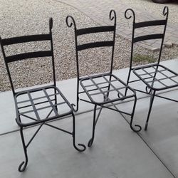 3 Patio Chairs 