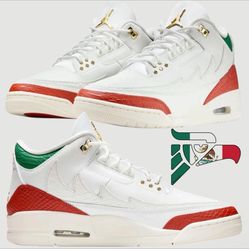 Nike Air Jordan 3 Retro Mexico El Vuelo NEW Mens Size 10.5