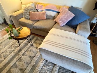Eco Friendly Chenille Couch (fair condition)