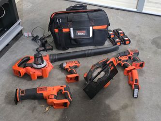 7 pc Black & Decker tool set