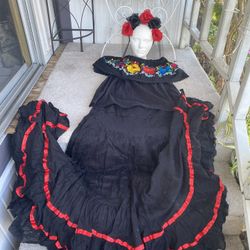 Day If The Dead Halloween. Catrina. Costume 
