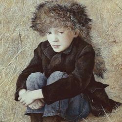 “Faraway” by Andrew Wyeth – Vintage Framed Gallery Print (c. 1960s–1970s)