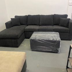 Sectional With Ottoman Brand New ¡¡NOW IN STOCK!!