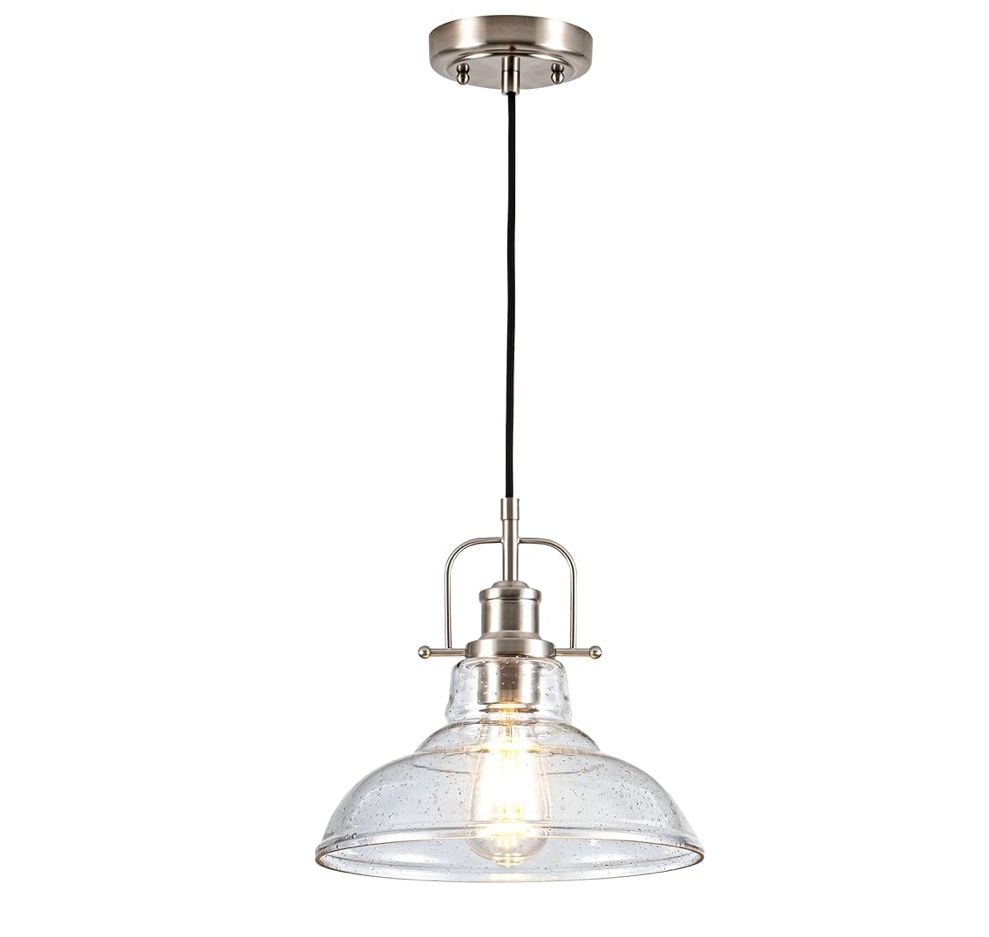Modern Glass Pendant Lights Kitchen Island < Bulb Include> Farmhouse