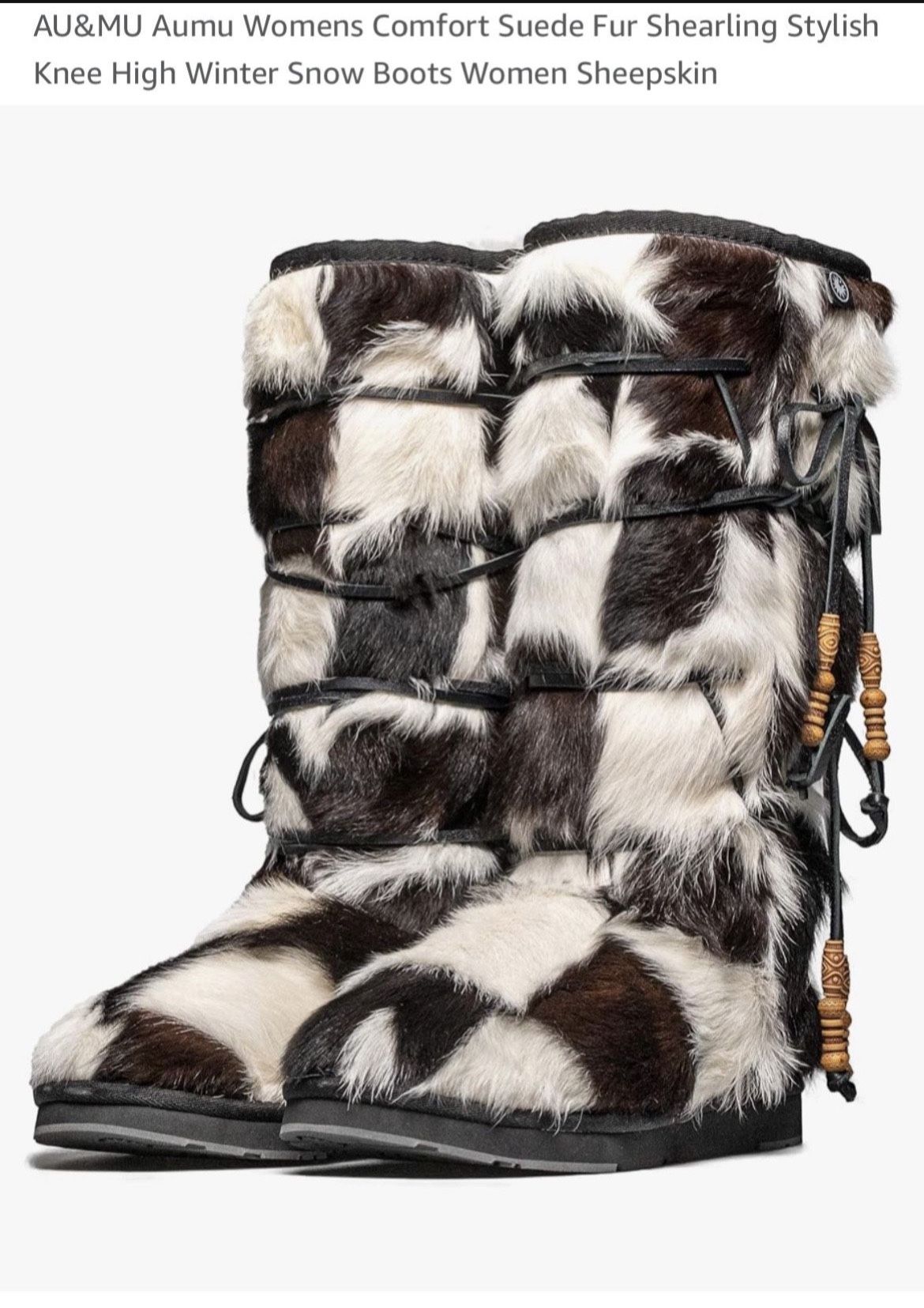 FUR BOOTS BRAND NEW $50.00 Size 7