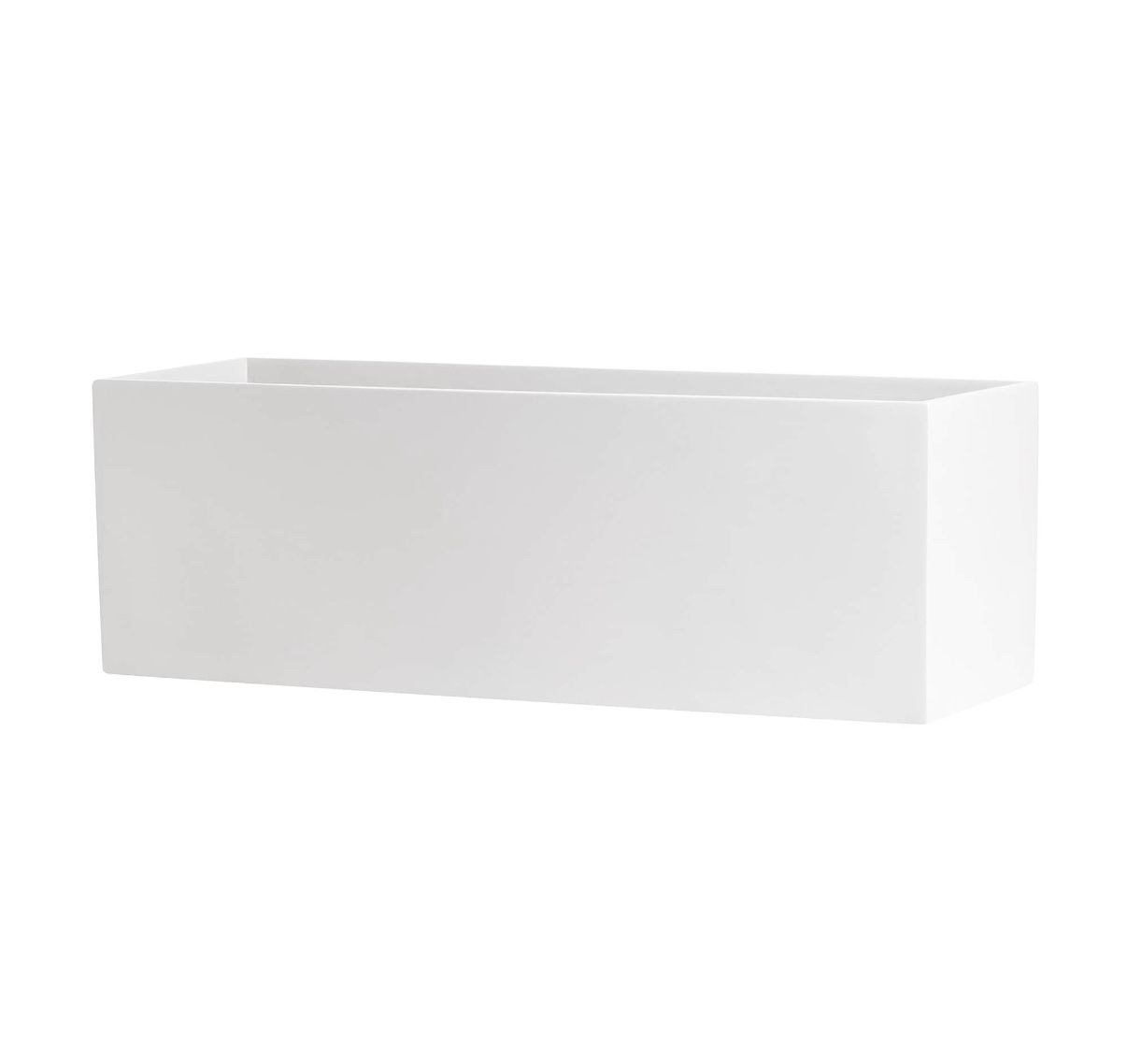 Fiberglass Planter Box - 30” x 10” (White)
