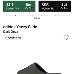 Adidas Yeezy Slide “Dark Onyx” Size 11 Men’s 