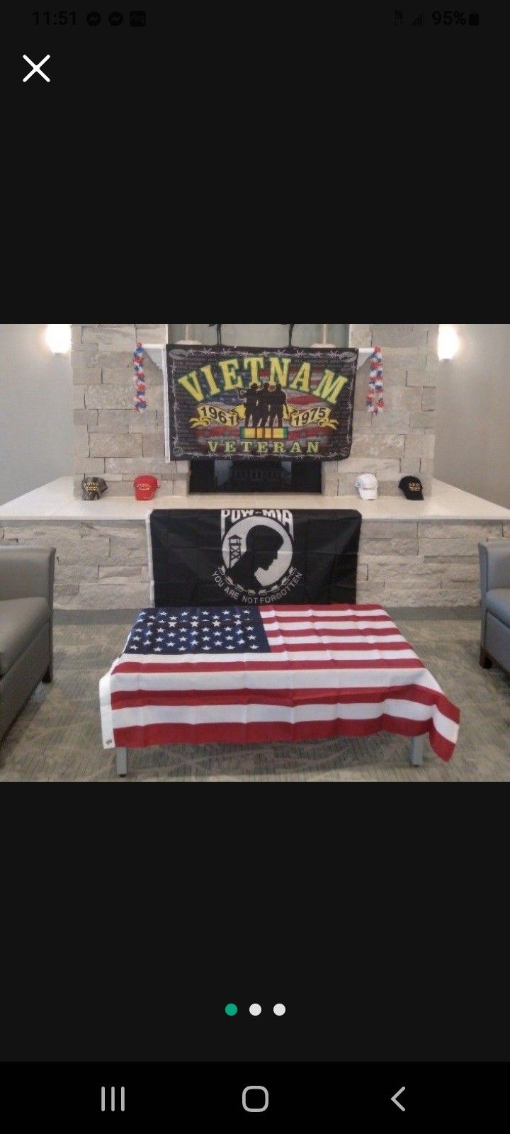 "VETERAN'S DAY" PATRIOTIC FLAGS