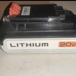 Black & Decker 20v Battery and Charger