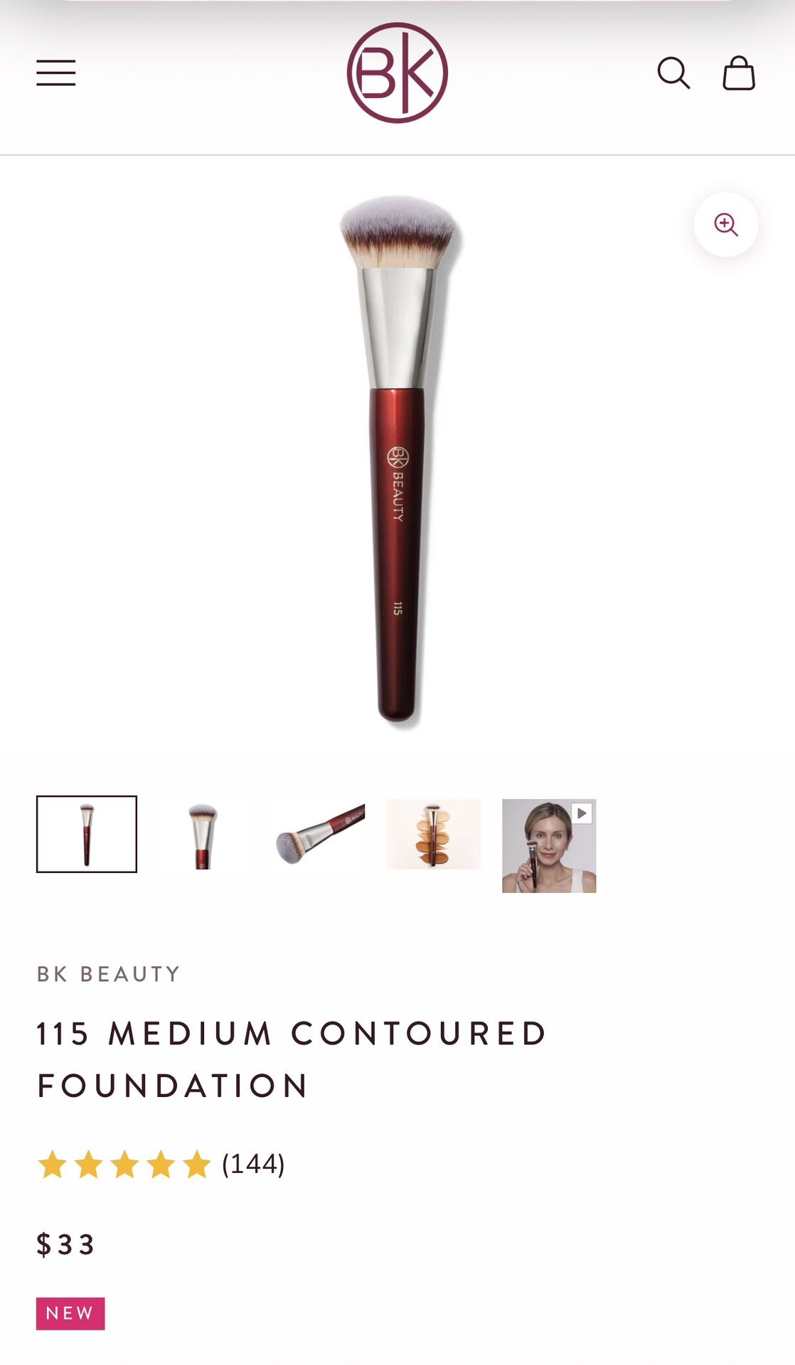 🌶️NEW BK BEAUTY 115 FOUNDATION BRUSH🌶️