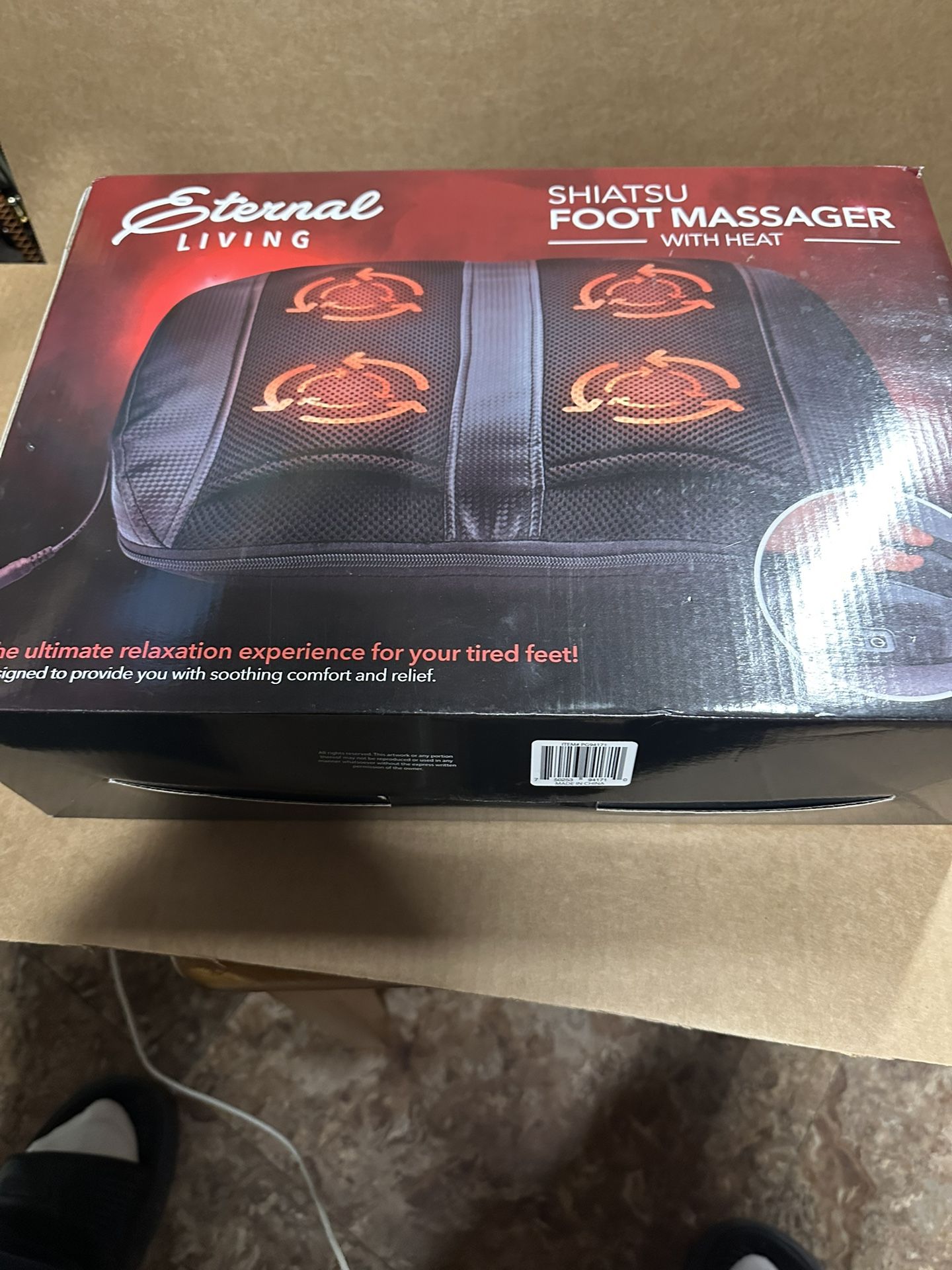 Brand New In A Box Shiatsu Foot Massager With Heat