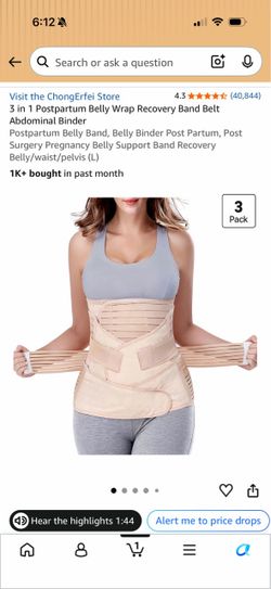 Postpartum belly wrap recovery band belt