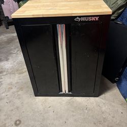 Husky Base Cabinet with Wood Top