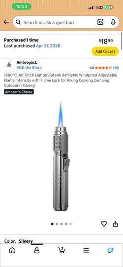 1800℃ Jet Torch Lighter