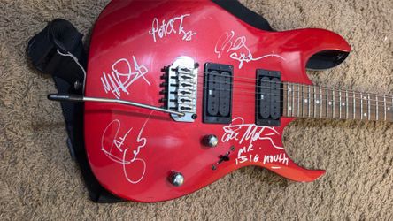 Signed by all members - Mr. Big Guitar