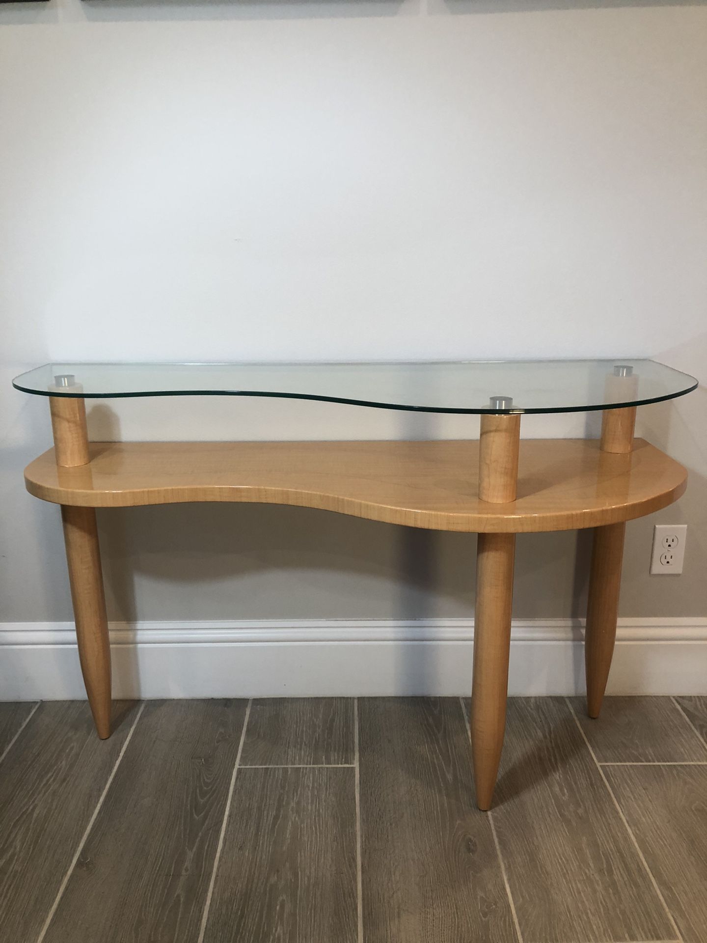 MCM Inspired Console Table in the Style of Gilbert Rohde for Herman Miller
