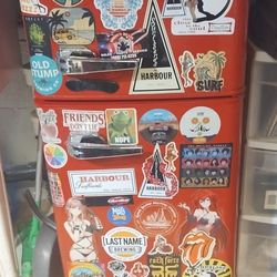 Retro Red man-cave fridge