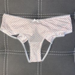 New Victoria Secret Panties Cheeky Large Satin HUGE Back Bow Peekaboo Polka  Dots for Sale in Tucson, AZ - OfferUp