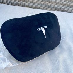 Tesla Car Neck Pillow Tesla Model 3 Y X S Headrest Pillow for Driving Cofy Neck Support Pillow for Car Seat, Adjustable Strap, Neck/Back Pain Relief w