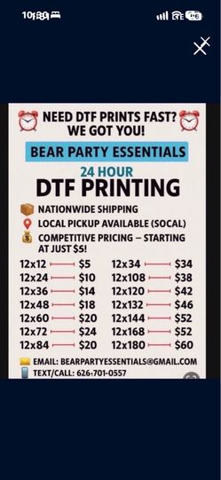 DTF PRINTING