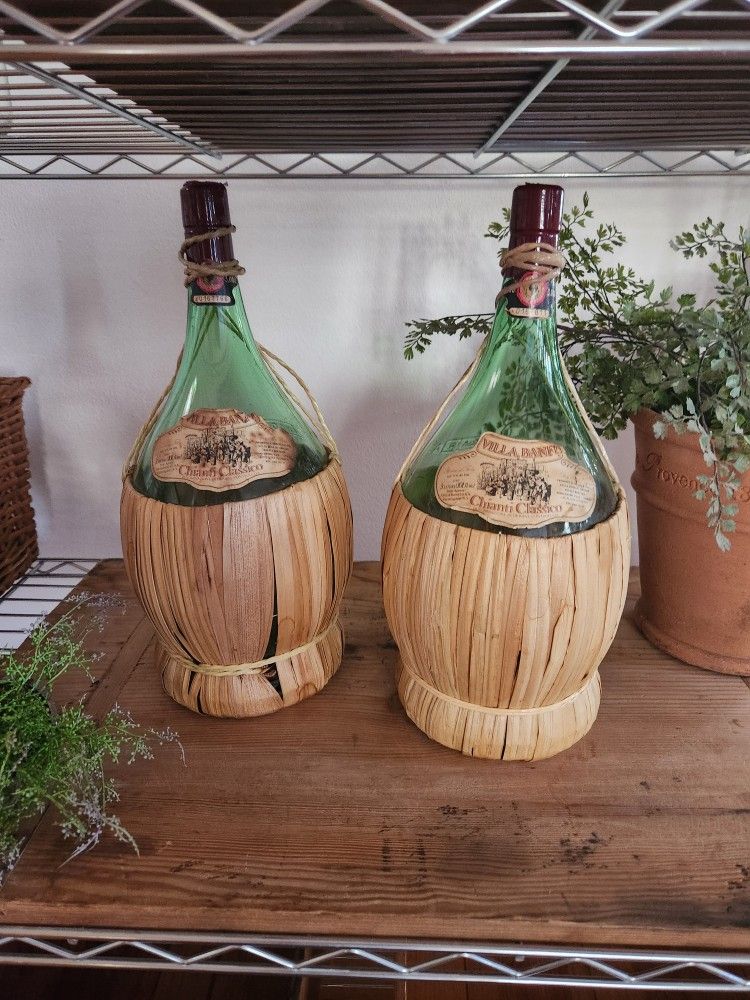 Vintage Italian Wine Bottles
